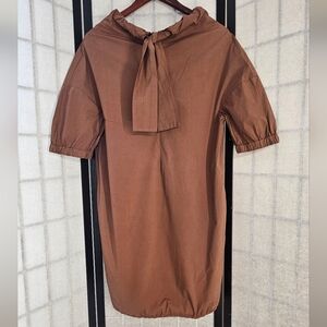 HACHE Cotton Mini Dress Size XS Brown